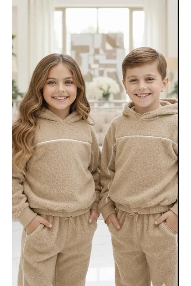 Детский комплект из флиса для девочек Calisa, Beige