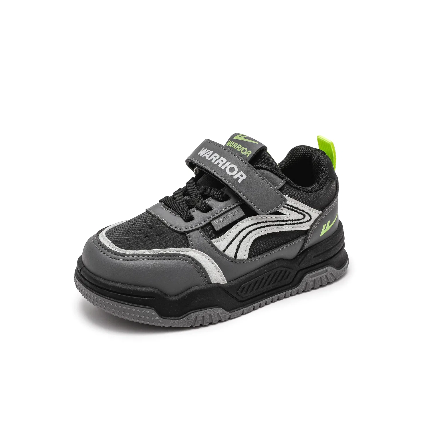 Детские кроссовки для скейтбординга WARRIOR, Dark Gray/Black/Light Gray — фото 3