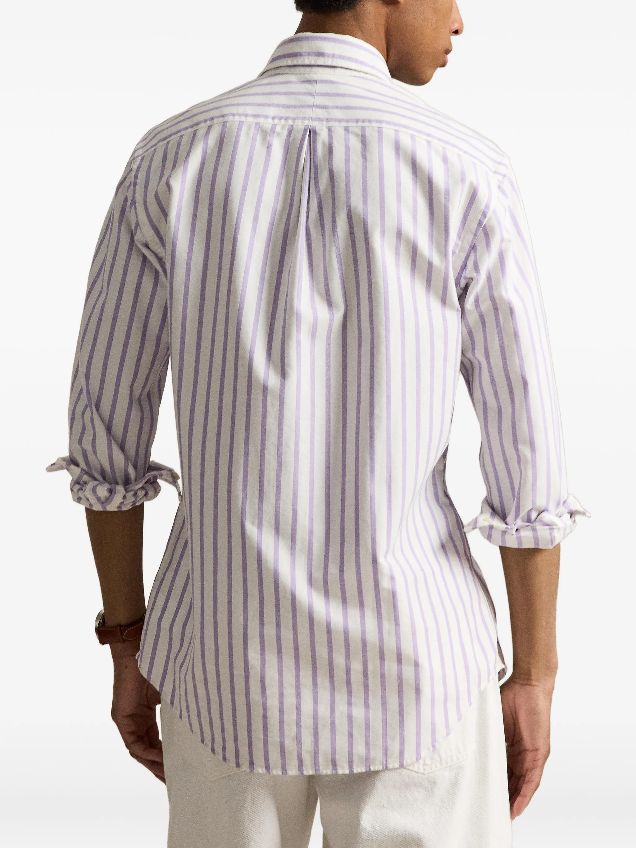 Рубашка Polo Ralph Lauren Striped, лиловый/белый — фото 4