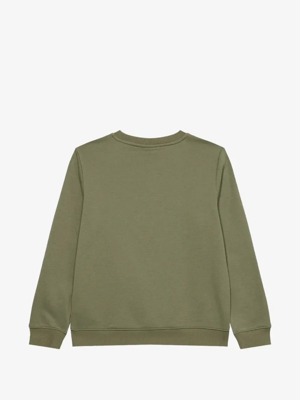 Свитер с круглым вырезом и нашивкой-логотипом Lacoste Kids, зеленый — фото 2