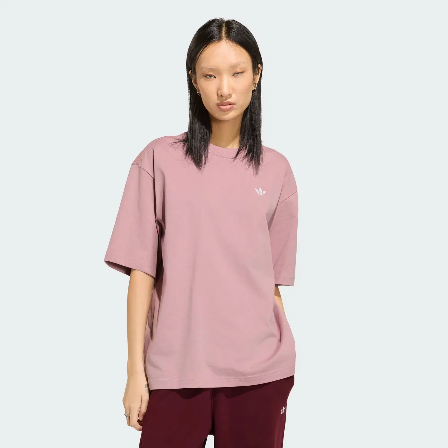 Женская футболка оверсайз Essentials Boyfriend Tee Adidas Originals, Magic Mauve
