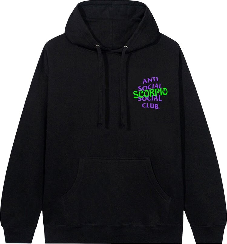 

Худи Anti Social Social Club Scorpio Hoodie Black, черный