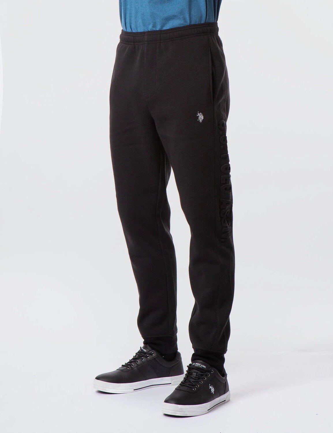 

Брюки U.S. Polo Assn.Embossed Logo Jogger, черный