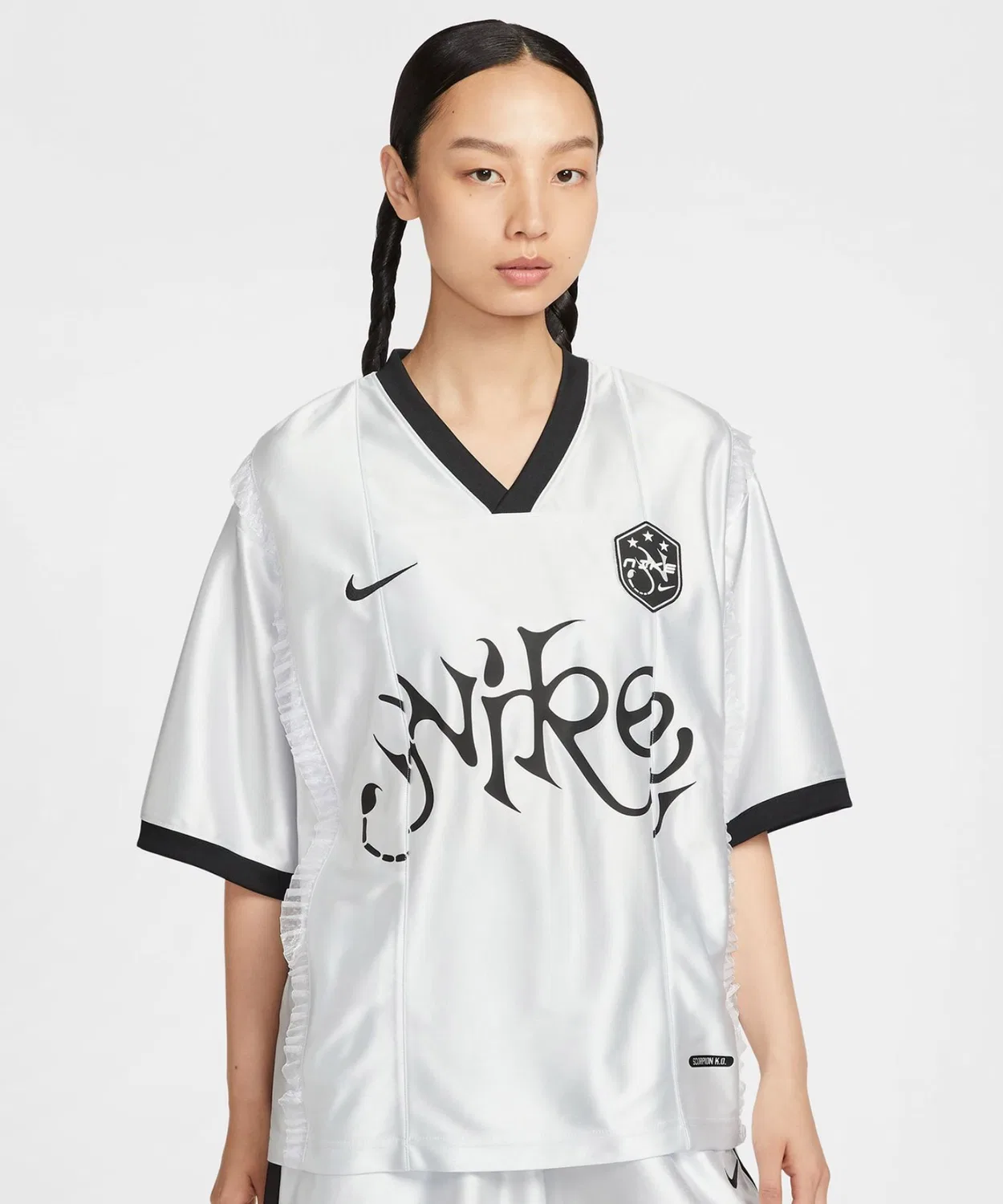 Женская футболка с принтом NIKE NSW GX JRSY S/S Top, Silver