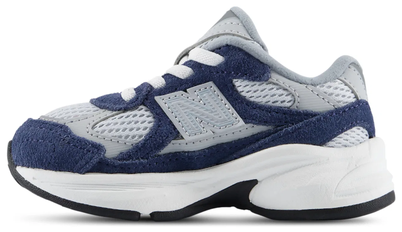Детские кроссовки для мальчиков с амортизацией ABZORB New Balance 2010, Aluminum Grey/Navy — фото 2