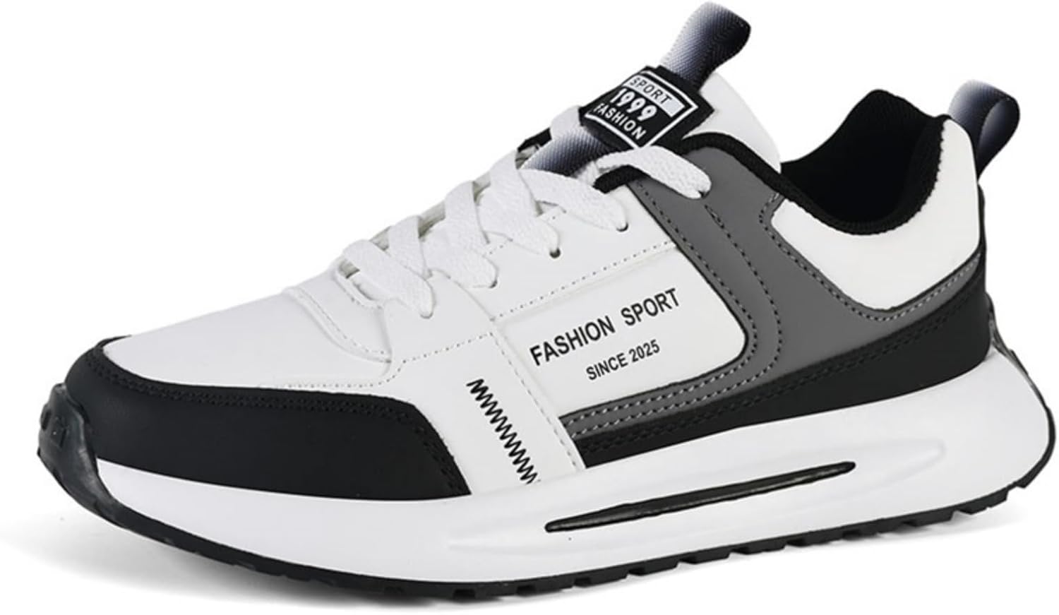 

Мужские спортивные туфли с комбинированной отделкой, повседневные шнурки, стильные низкие кеды, подходят для ежедневной и уличной носки, для прогулок, тенниса, бега и других видов спорта, модные и универсальные Aokisx, белый