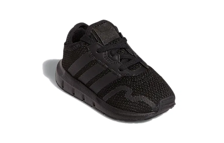 Детские кроссовки для малышей с легкой конструкцией Swift Run X Low top Adidas Originals, Black — фото 4