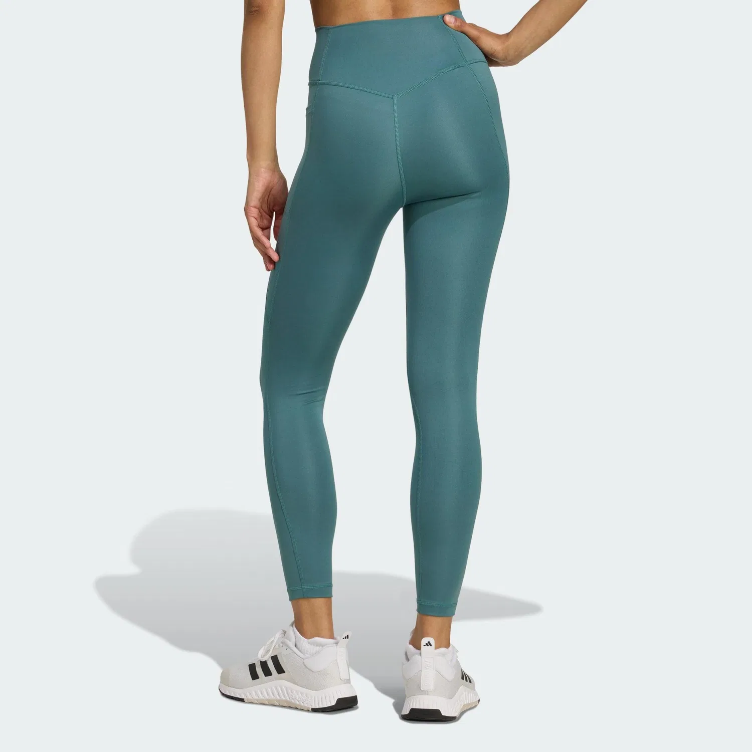 Женские леггинсы с принтом Optime Essentials 7/8 Adidas, Атлантикблау — фото 3