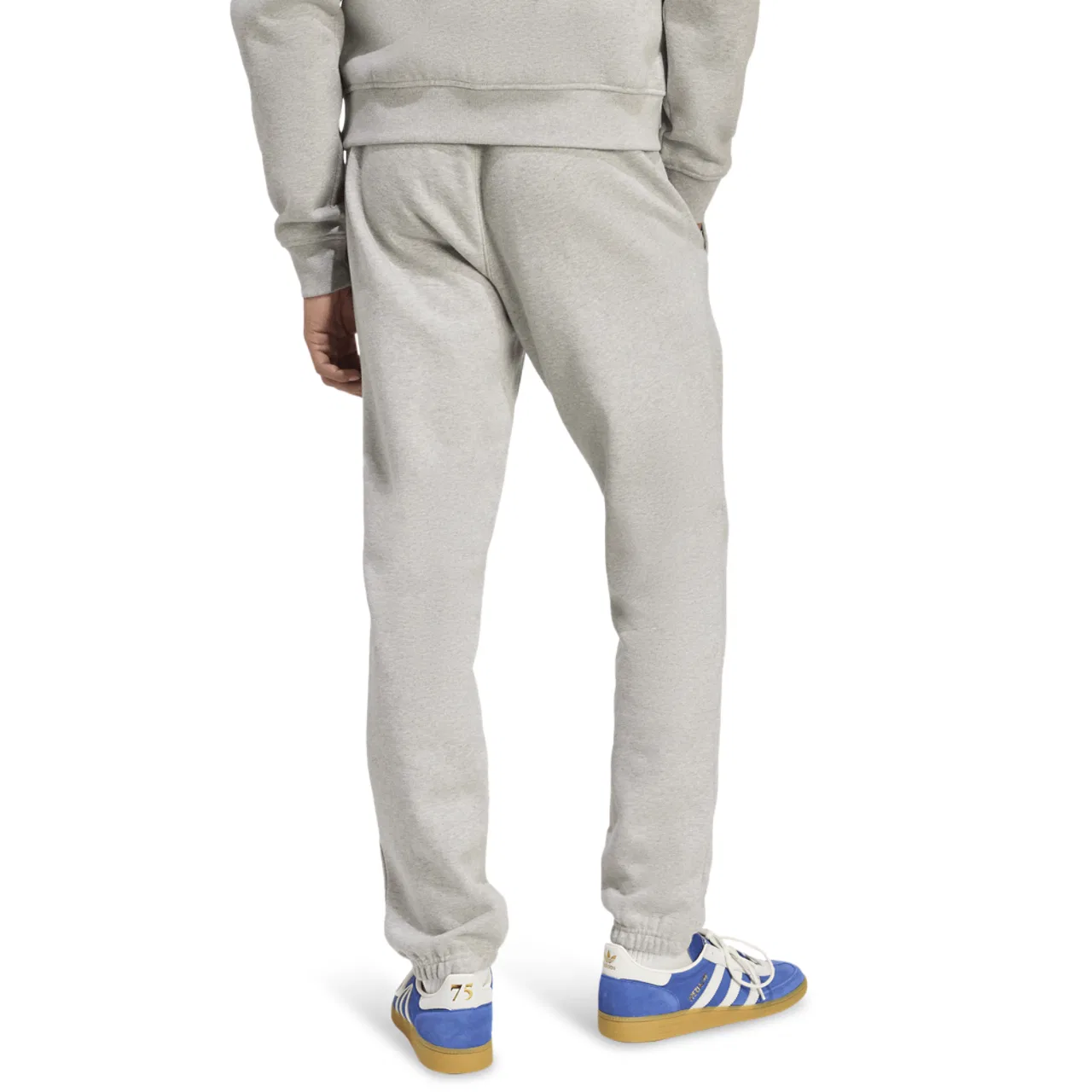 Мужские спортивные брюки Trefoil Essentials Adidas, цвет Medium Grey Heather/White — фото 2