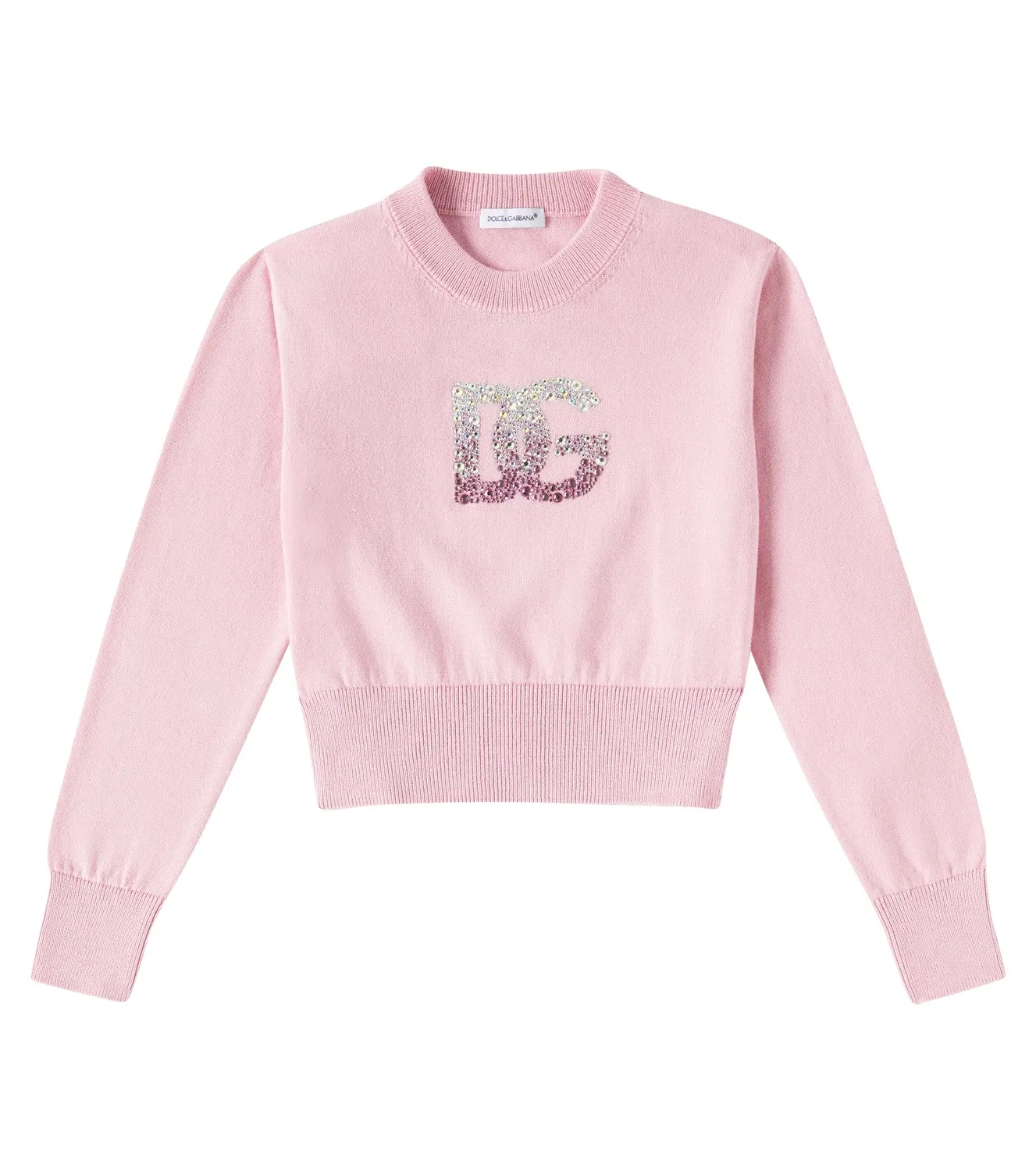 Свитшот хлопковый Dolce&Gabbana Kids, розовый