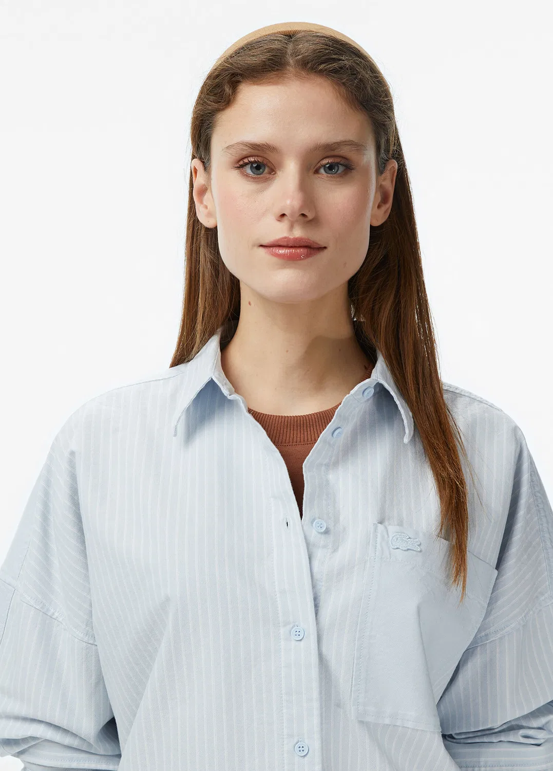 Рубашка Lacoste Classic Fit, синяя — фото 4