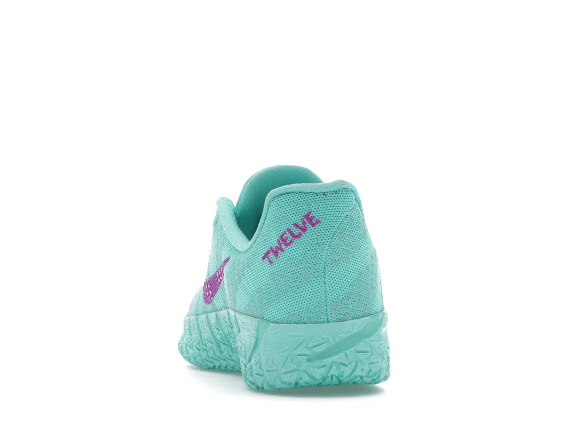 Детские кроссовки для мальчиков Nike Ja 3 Twelve Time GS, Bleached Turquoise Safety Orange Vivid Purple — фото 4
