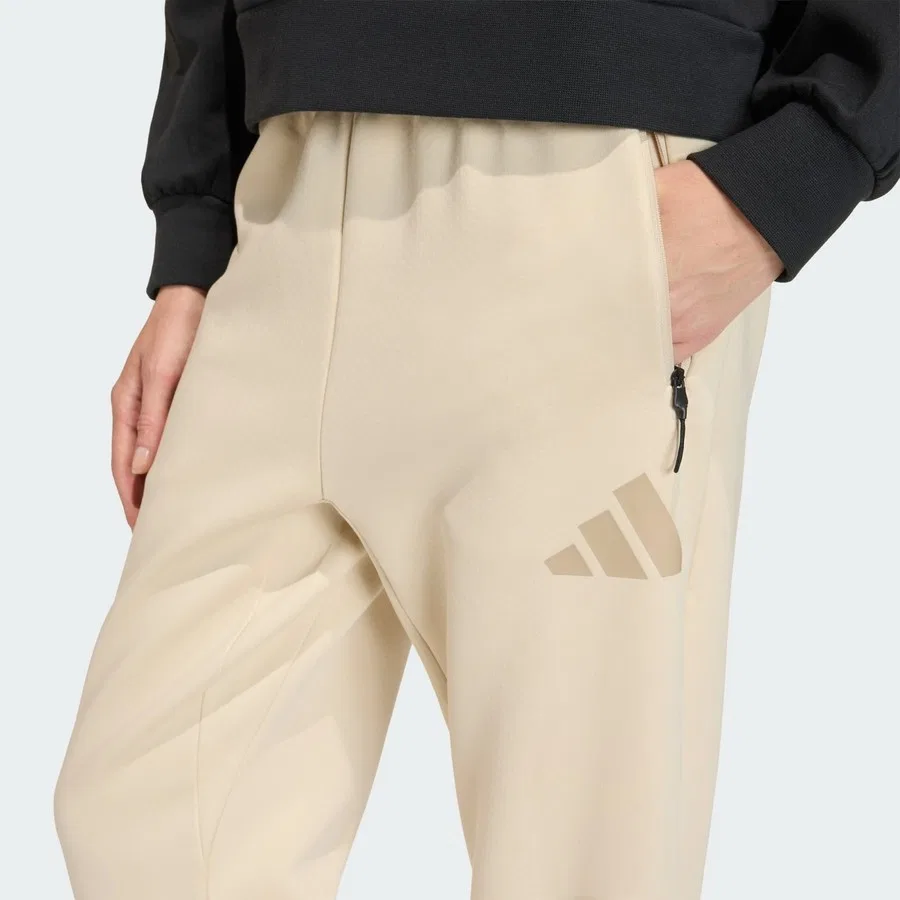Спортивные брюки с принтом Z.N.E. Pants adidas, Бежевый — фото 4