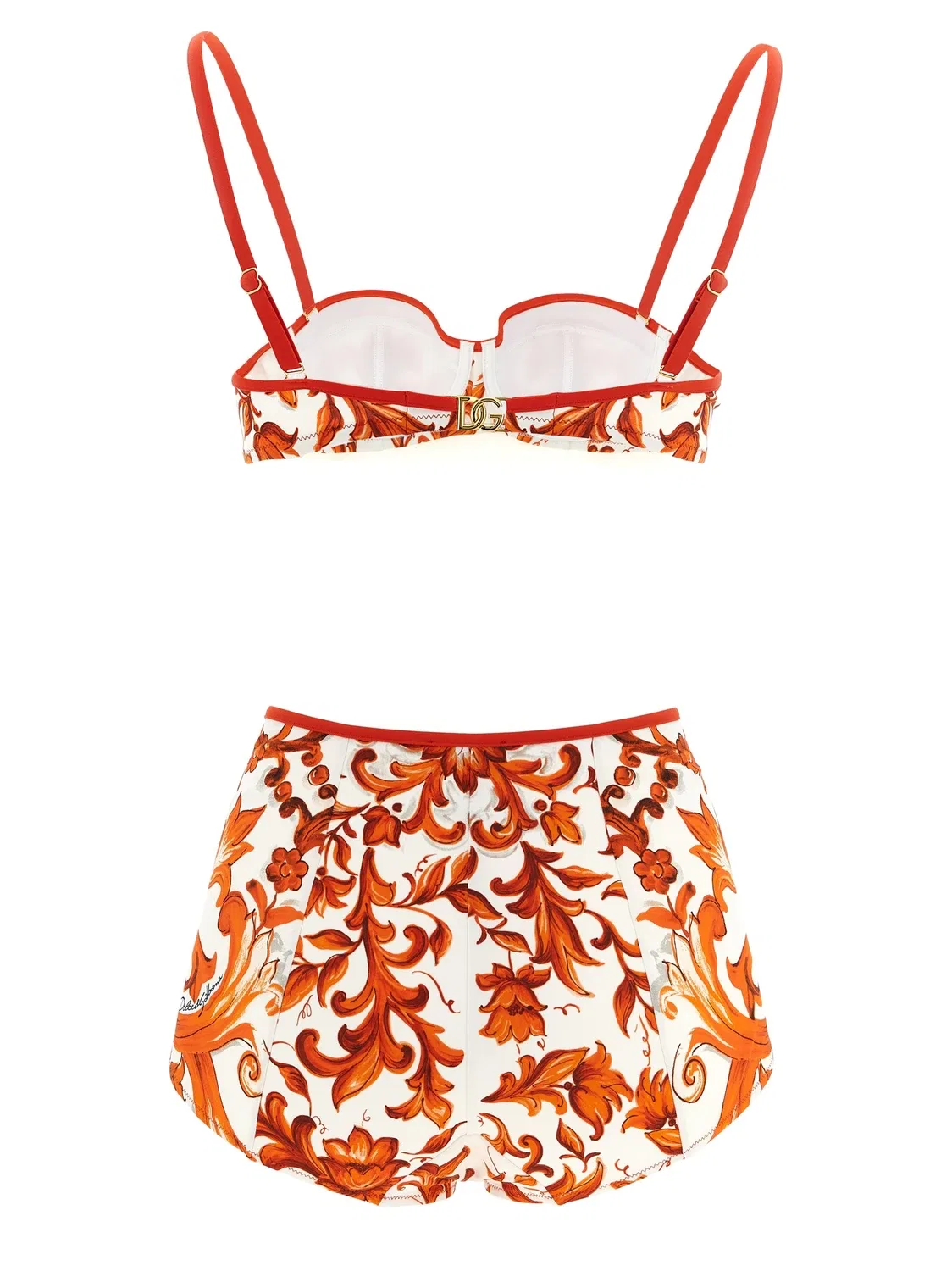 Купальник «Майолика» DOLCE & GABBANA, оранжевый — фото 2