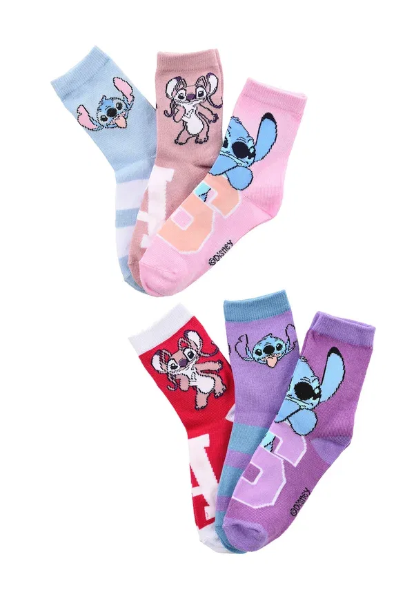 Носки Stitch - набор из 6 пар Disney, мультиколор