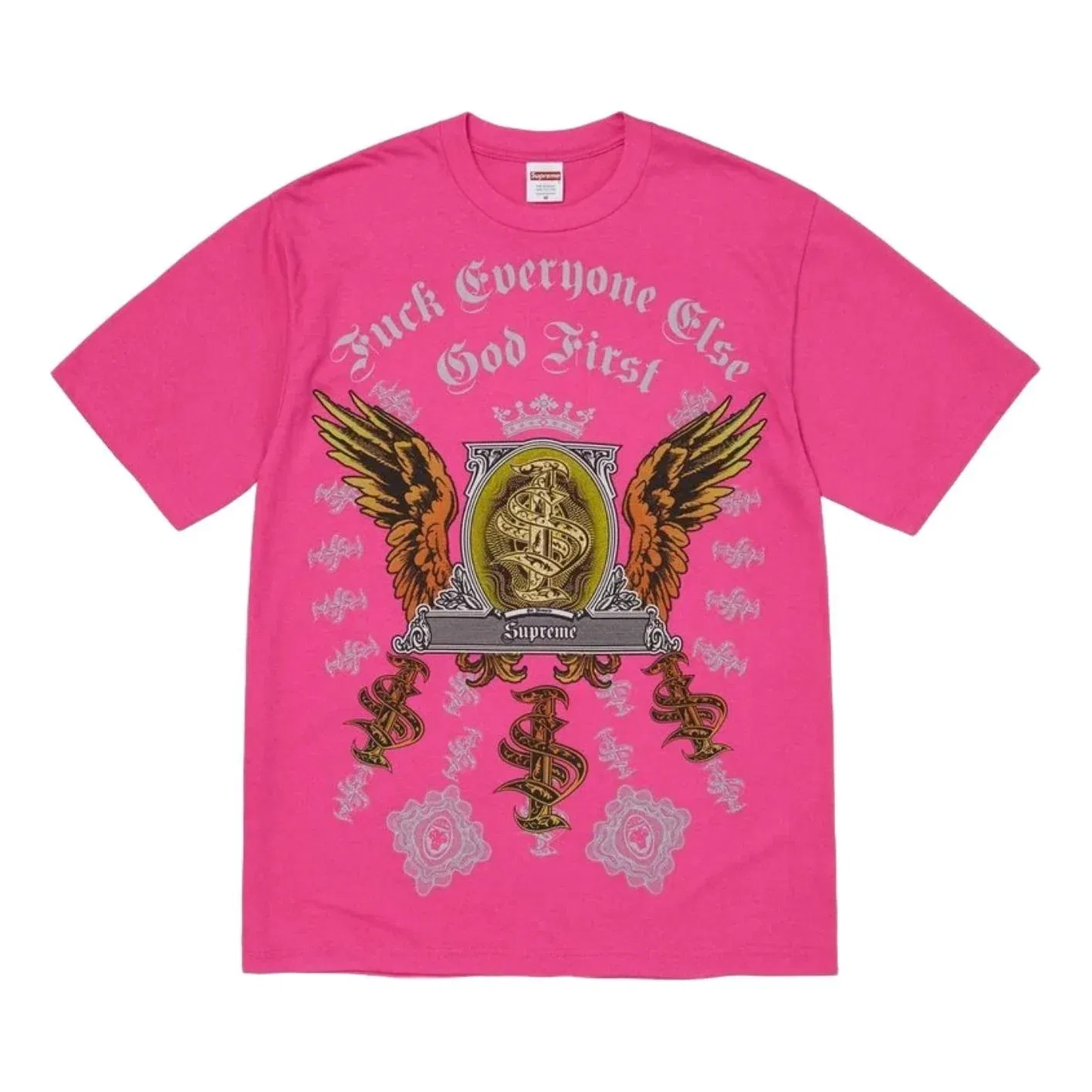 Мужская футболка FW26 Money T-Shirt 'Fuchsia' Supreme, Fuchsia