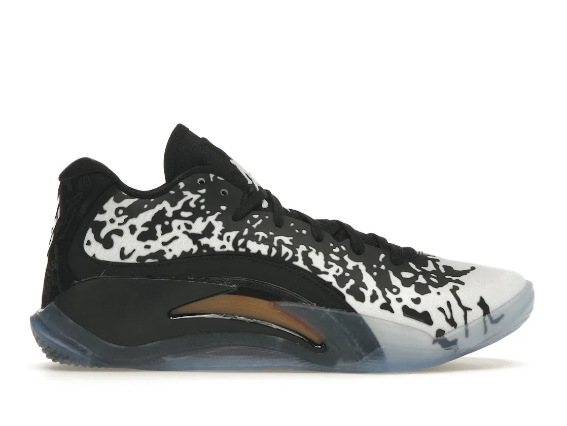 Детские кроссовки для баскетбола с высокой посадкой Jordan Zion 3 Jordan, Black/White/Laser Orange/Citron Pulse