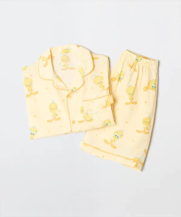 Пижама Blooming Twitty, Spao Kids, желтый — фото 4