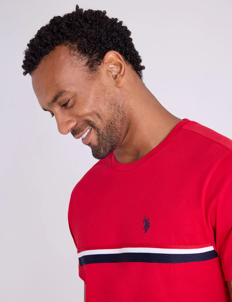 Футболка U.S. Polo Assn Signature Tricot Pieced Jersey, красный — фото 2