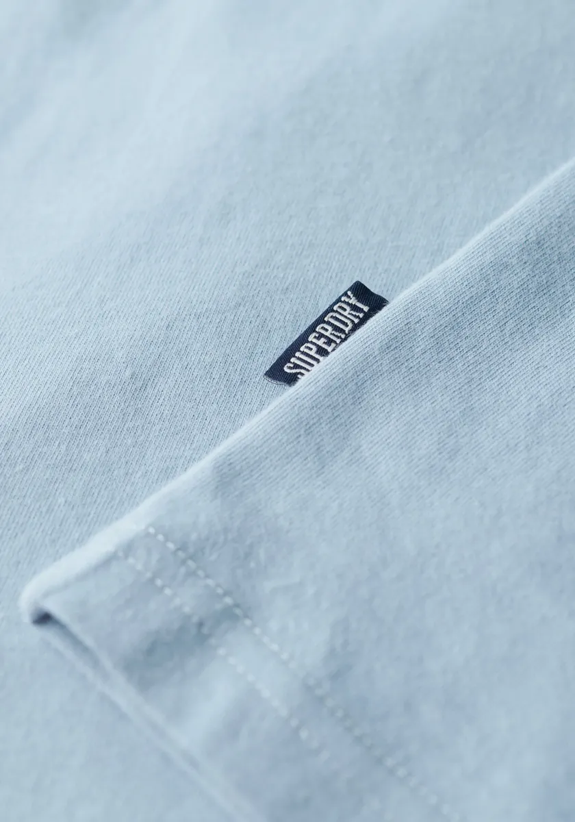 Рубашка с круглым вырезом Superdry "Футболка Essential Logo из органического хлопка", синий — фото 3