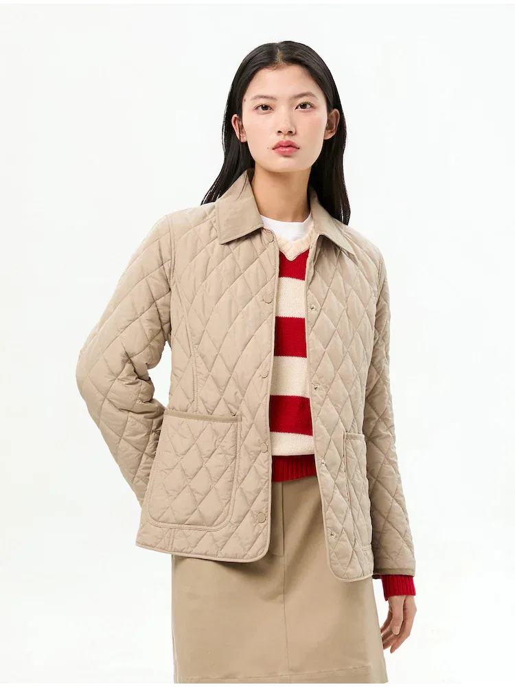 Жакет стеганый с ромбовидным рисунком, Slim Fit TOMMY HILFIGER, Beige