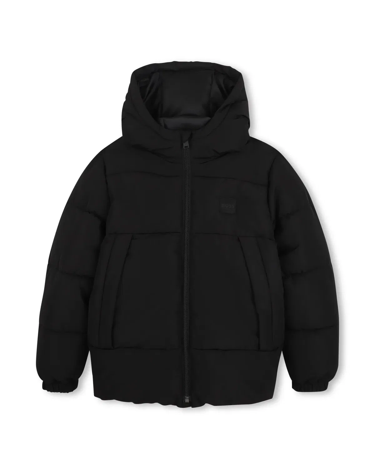 Детская куртка для мальчиков стеганая BOSS Kidswear, Negro