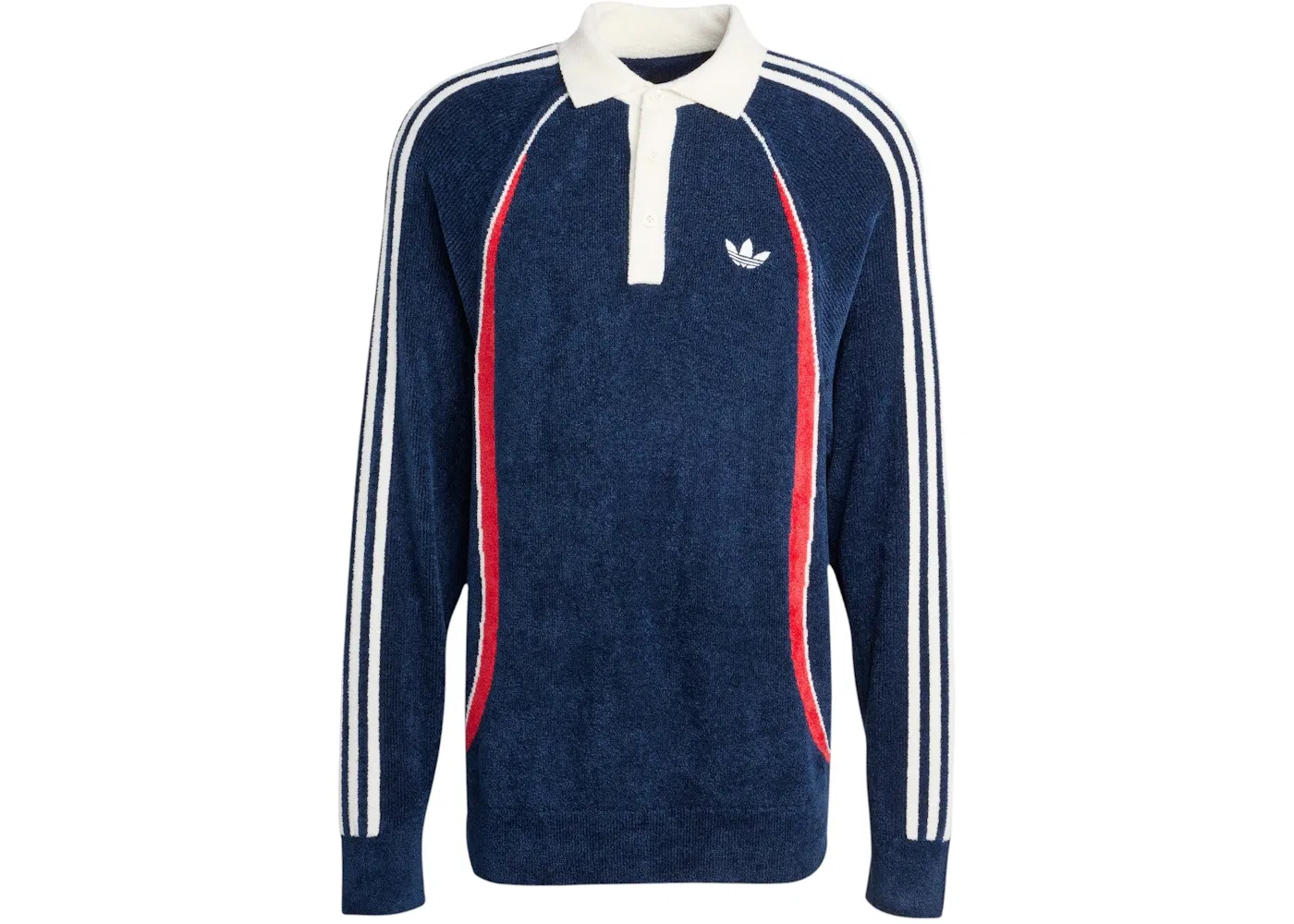 Мужское поло с коротким рукавом Adidas Retro Remix Teamgeist Polo, Night Indigo Better Scarlet Off White