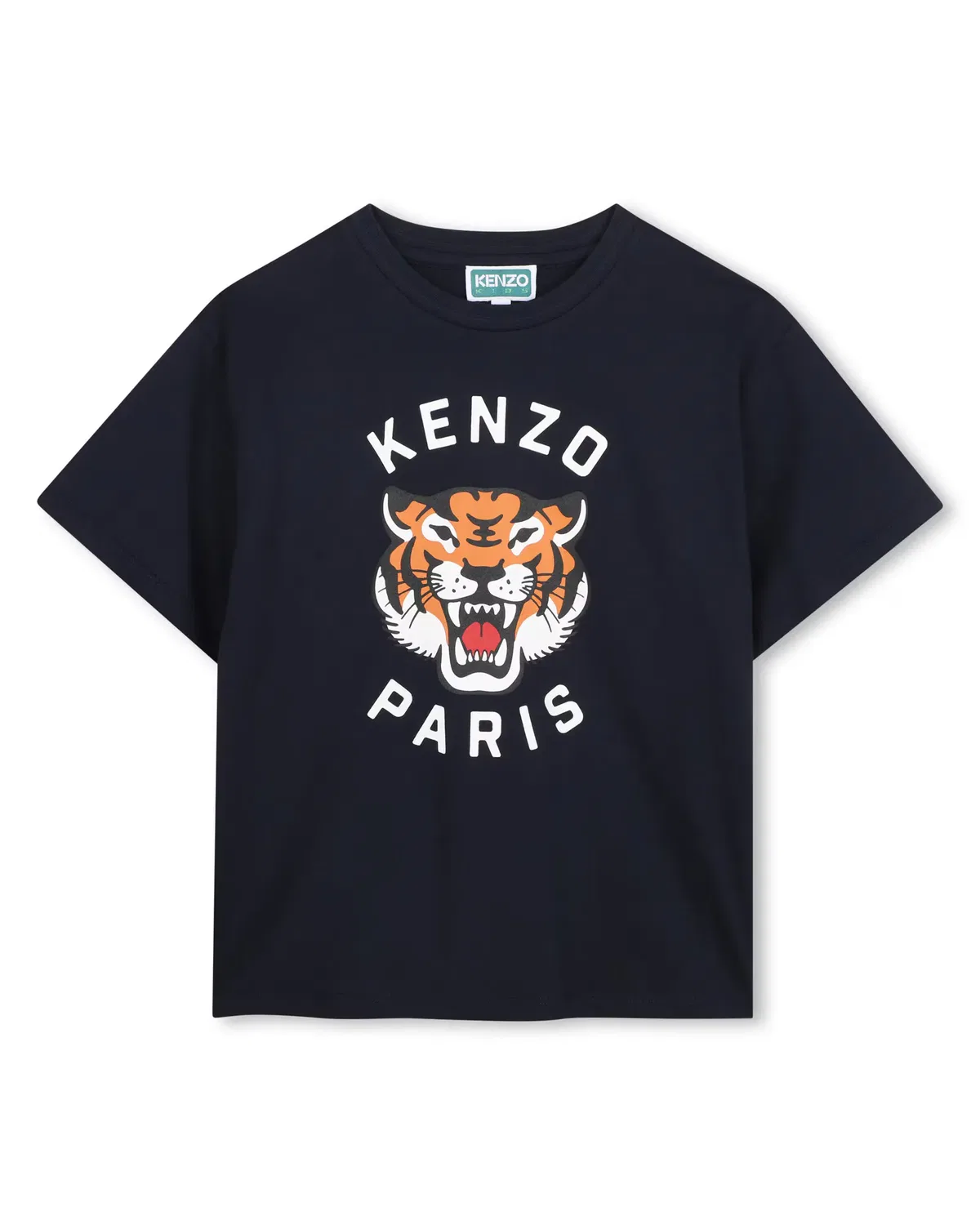 Детская футболка с коротким рукавом с принтом Kenzo Kids, Azul Marino