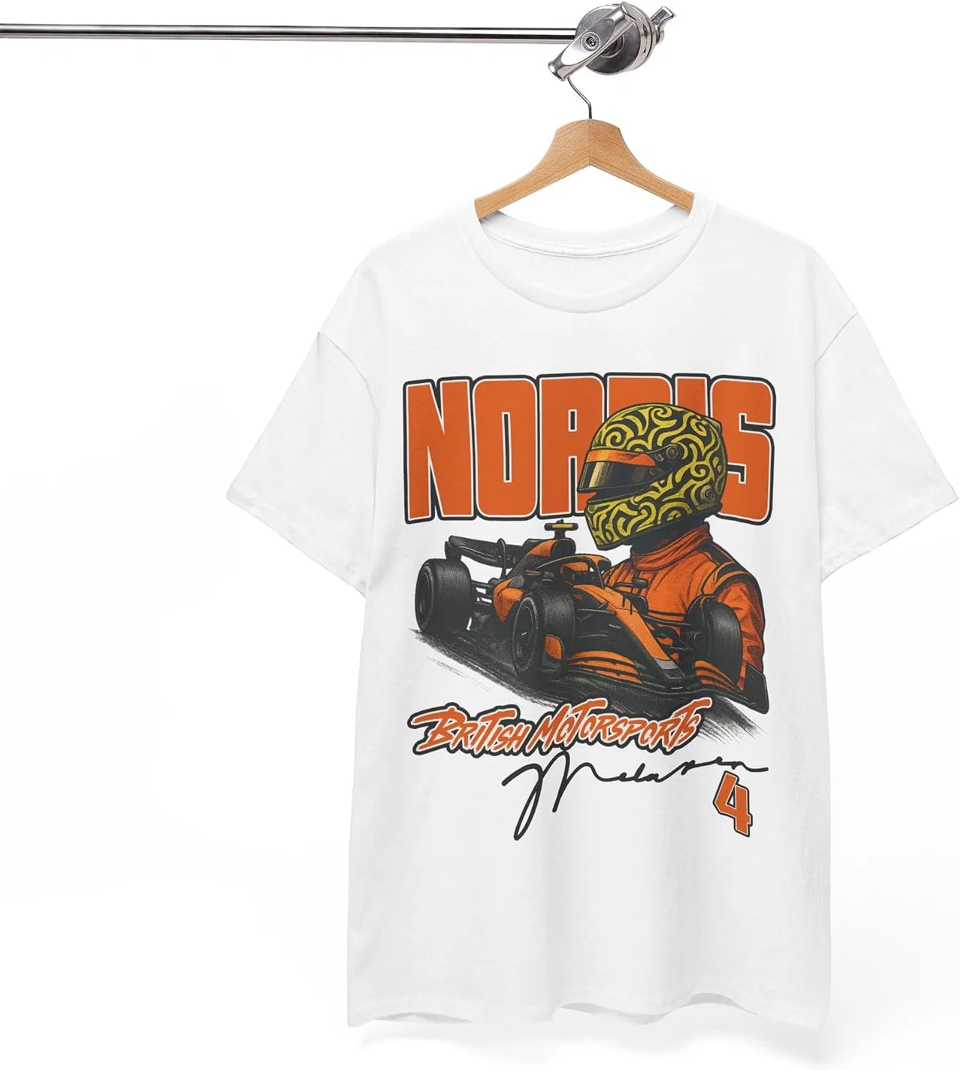 Мужская футболка с принтом Norris, белый — фото 4
