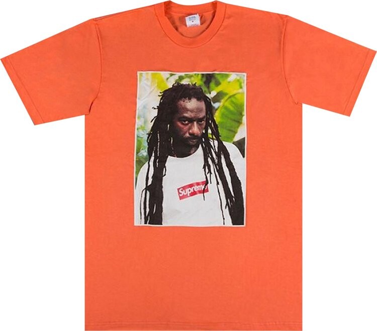 

Футболка Supreme Buju Banton Tee 'Neon Orange', оранжевый