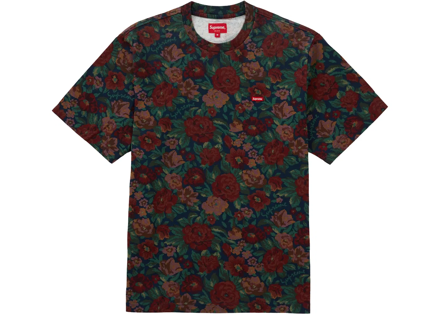Мужская футболка с принтом Tee (FW20) Supreme, Digi Floral