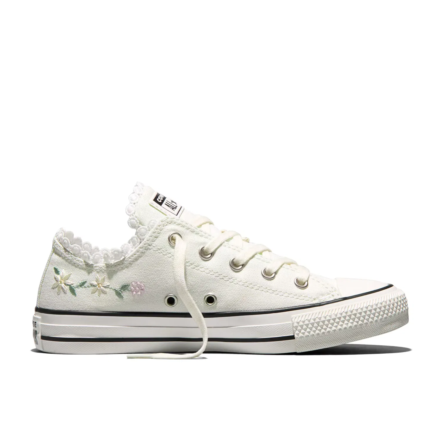 Детские кроссовки для мальчиков с цветочной вышивкой Chuck Taylor All Star Blooming Flowers Converse, Blanco