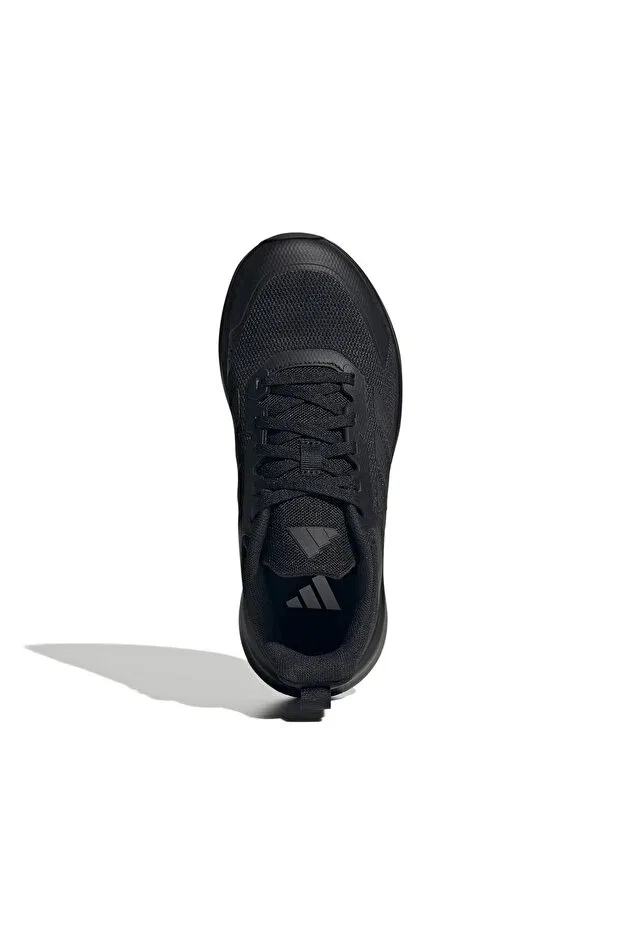 Детские кроссовки для девочек с принтом Fortarun 4.0 j unisex youth sneakers jq5166 Adidas, Core Black-Core Black — фото 3