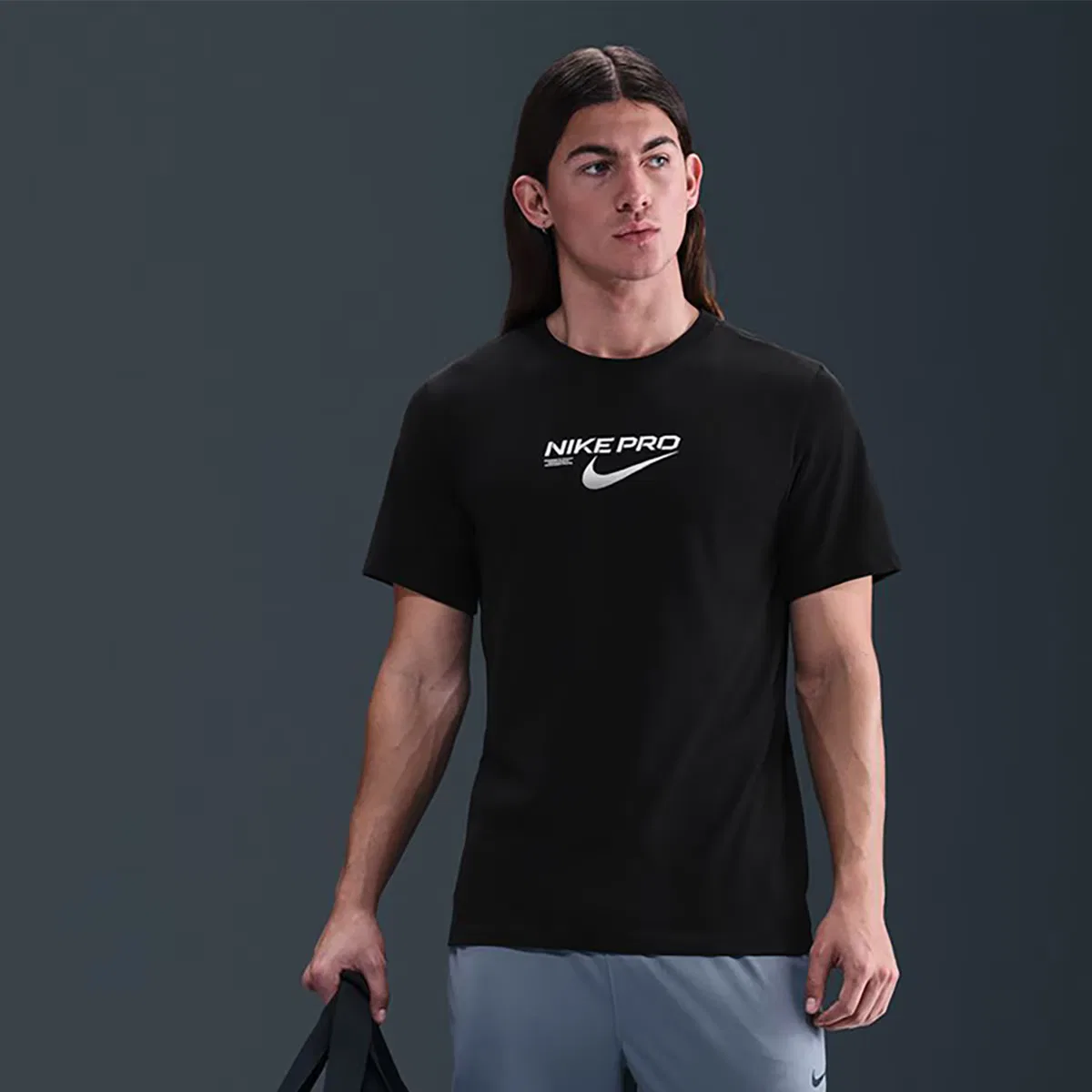 Мужская футболка, Dri-FIT Tee Pro Training, Nike, черный