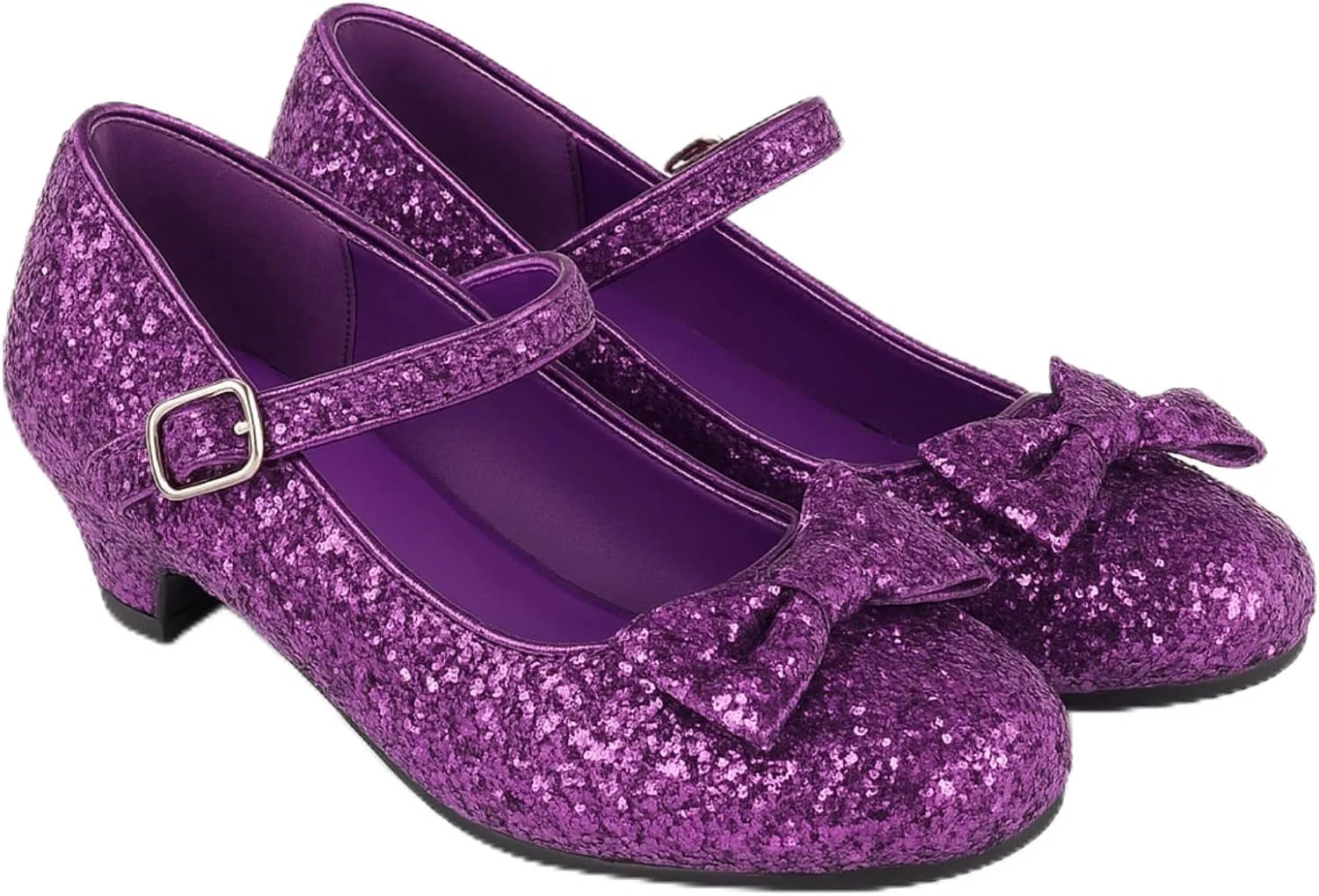 Детские туфли для девочек с блестками Haysandy, Purple