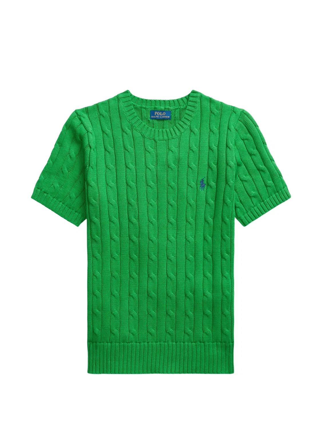 Polo Ralph Lauren Вязаный свитер с коротким рукавом зеленый