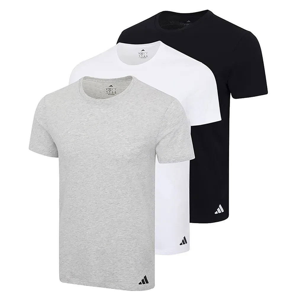 Комплект нижнего белья с коротким рукавом из 3 штук Adidas, белый — фото 3