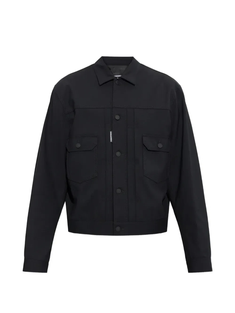 Шерстяная куртка Dsquared2, черный