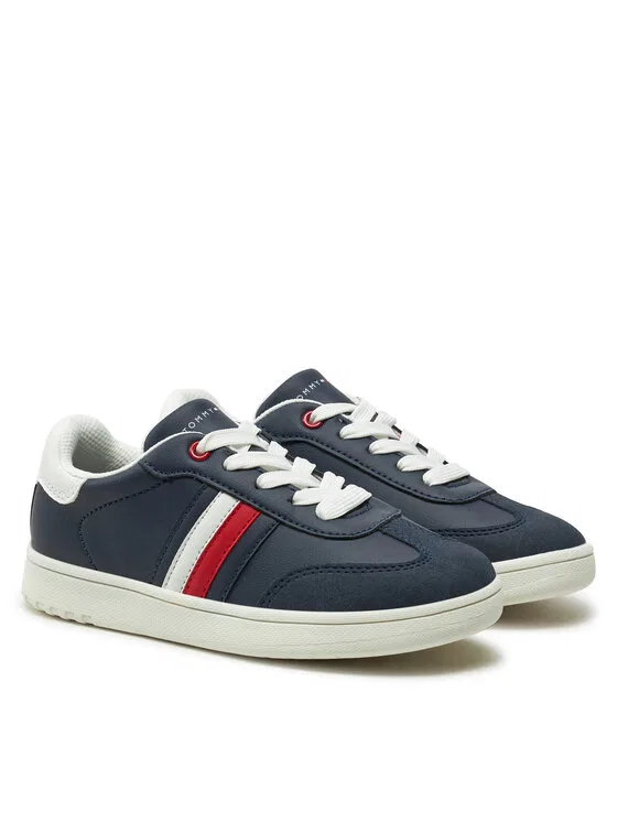 Кроссовки Stripe Low Cut Lace-Up Sneaker  Tommy Hilfiger, темно-синий — фото 2