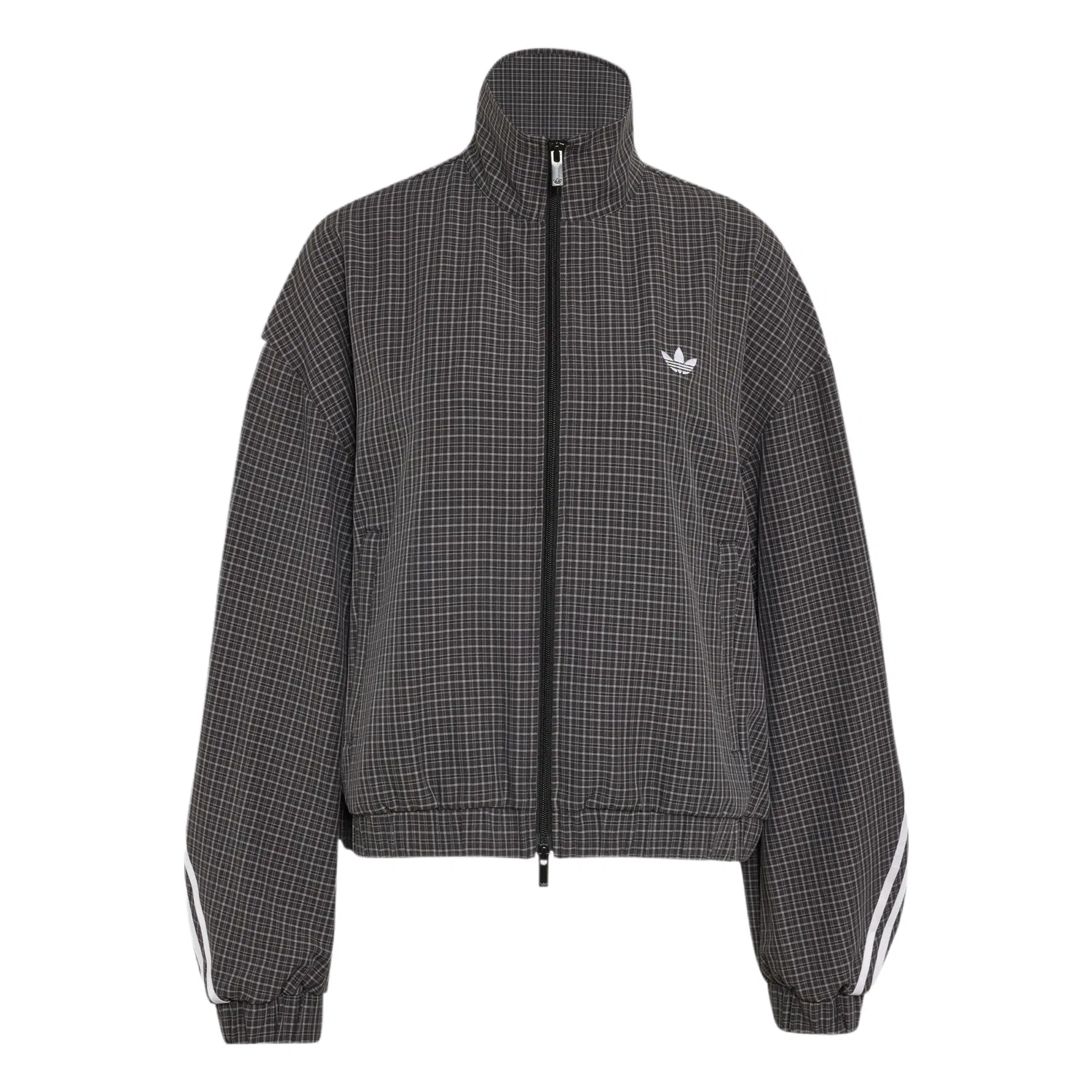 Женская куртка с воротником-стойкой Adidas Originals, Black/Gray/Graphite Black