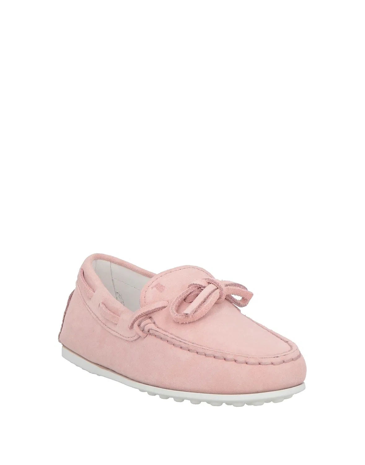 Детские лоферы для девочек замшевые Tod'S, Light Pink — фото 2