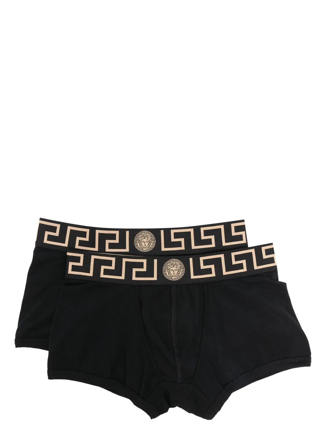 Versace Трусы-брифы жаккардовые черные
