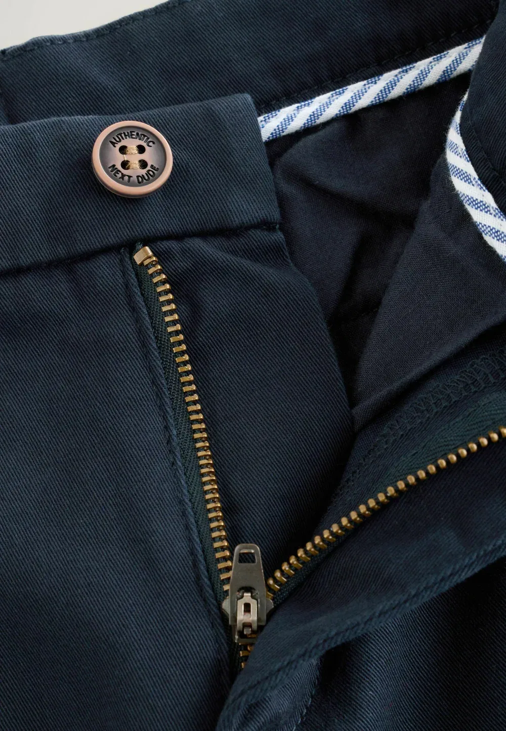 Брюки-Чиносы свободного кроя из эластичной ткани Next, Navy Blue — фото 4