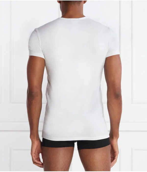 Мужская футболка хлопковая с принтом T-Shirt Versace, белый — фото 4