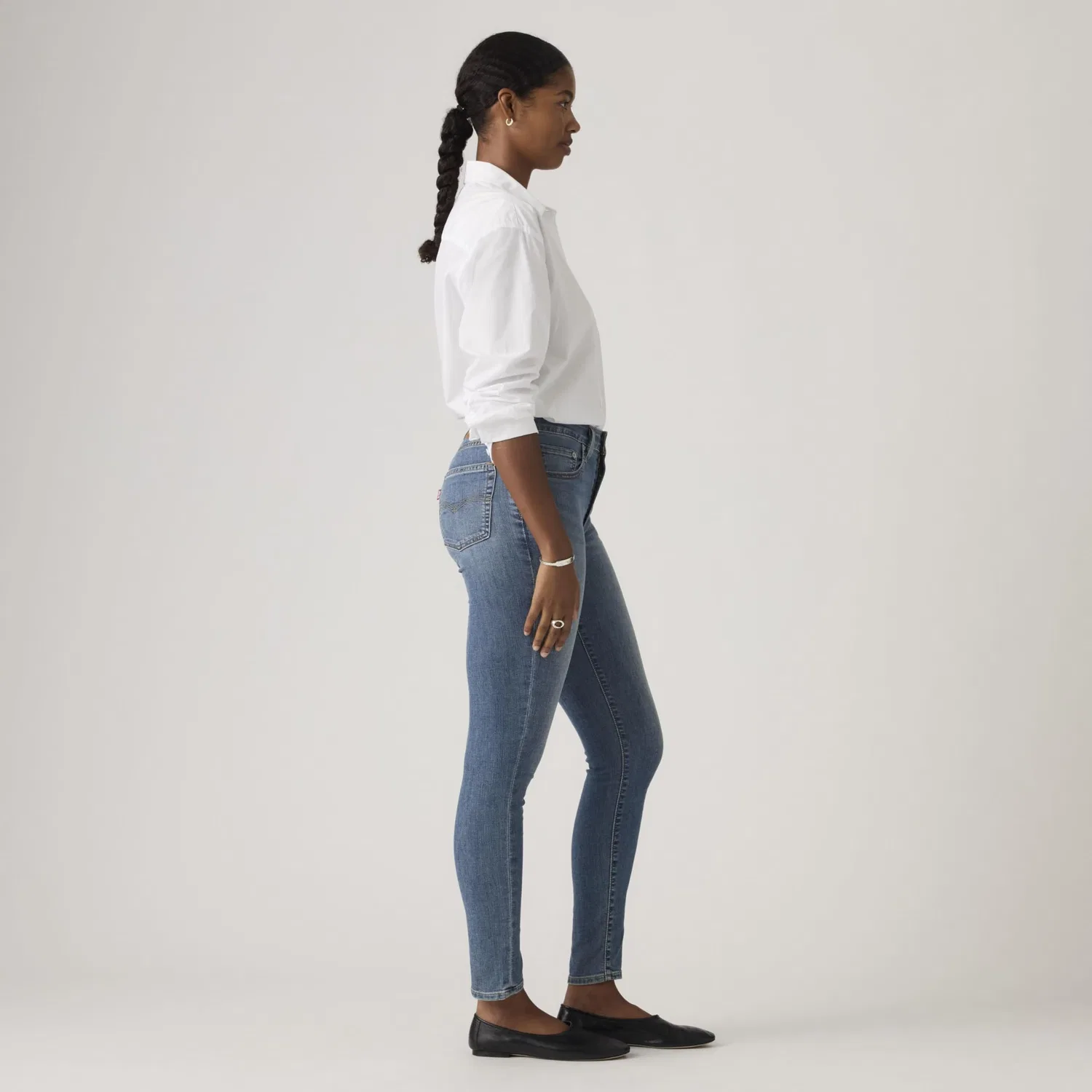 Женские джинсы с высокой посадкой Levi's 721 High Rise Skinny, Loud Cool — фото 2