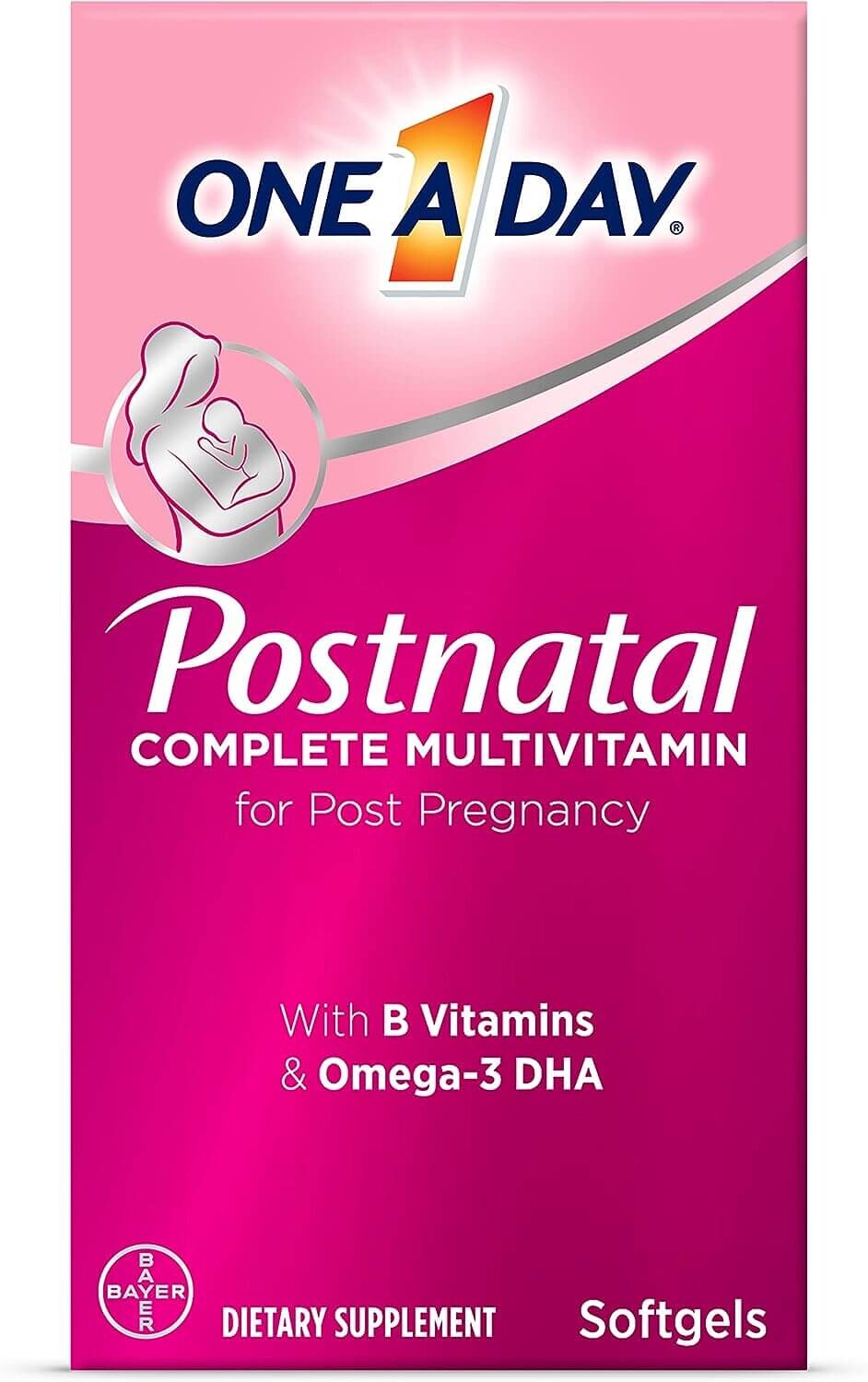 

Комплекс мультивитаминов для послеродового периода One-A-Day Postnatal Complete Multivitamin for Post-Pregnancy, 60 капс
