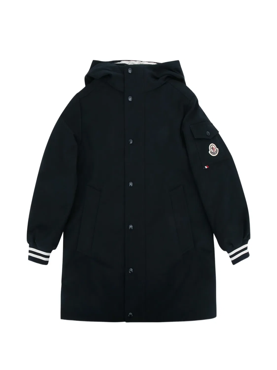 Пальто Ever с капюшоном Moncler Enfant, синий