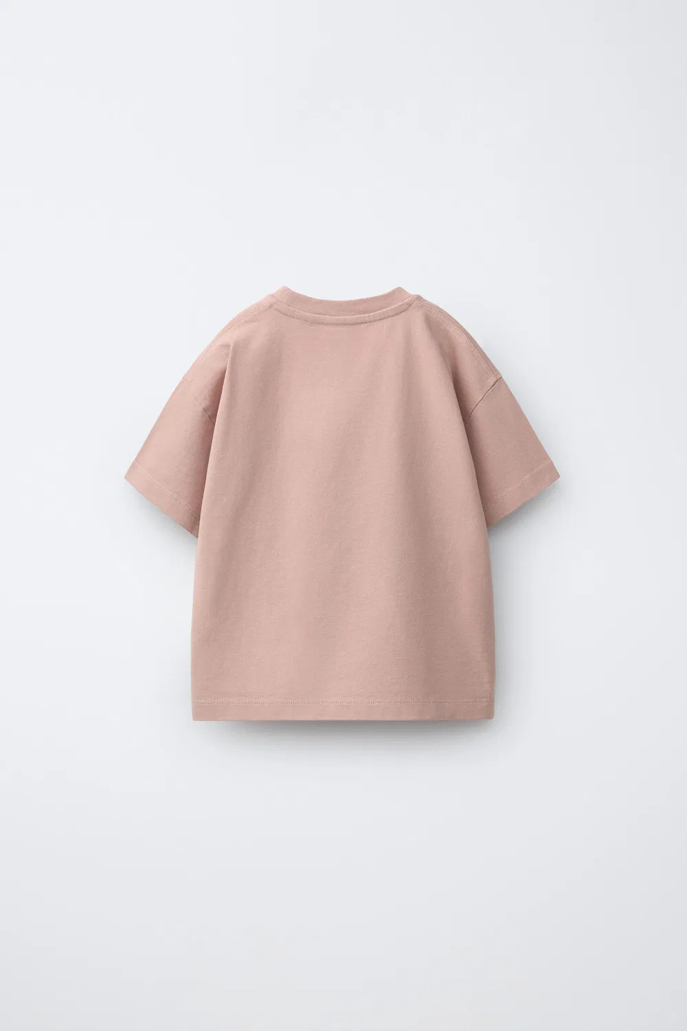 Футболка с вышивкой ZARA, Beige-Pink — фото 2