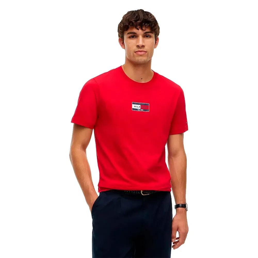 Мужская футболка с коротким рукавом Tommy hilfiger, Red
