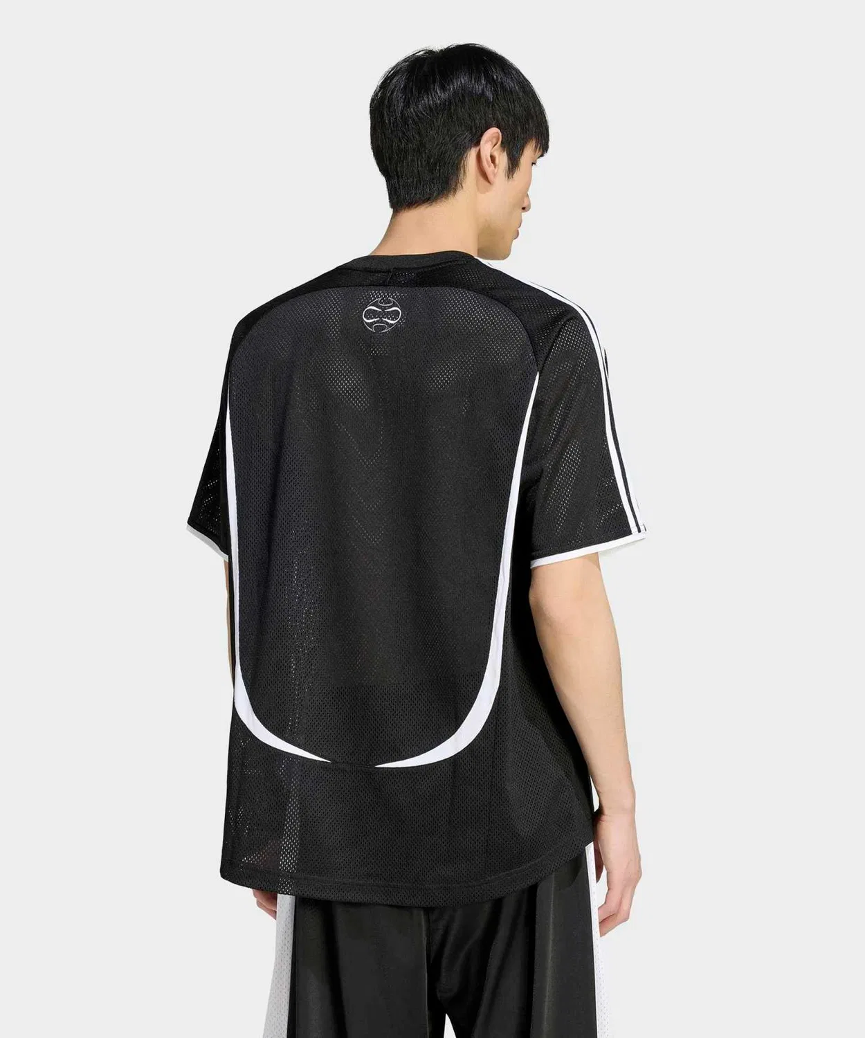 Мужская футболка с принтом Team Geist Mesh Jersey Adidas, Черный — фото 4